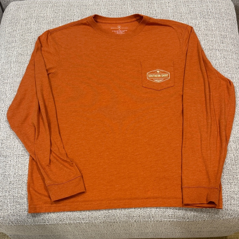 The Southern Shirt Company Rust Long Sleeve Tee